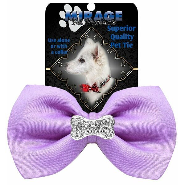 Crystal Bone Widget Pet BowtieLavender, Mirage Pet Products, Mfr#: 47-54 LV